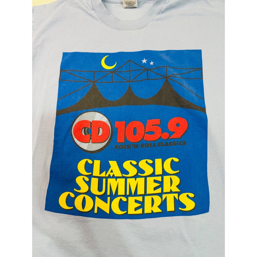 Vintage 1996 Classic Rock Concert T Shirt XL Bob Seger Steely Dan REO Boston